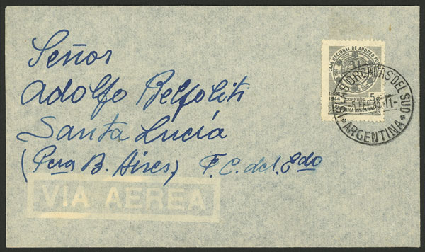 Lot 11 - ARGENTINE ANTARCTICA - ISLAS ORCADAS postal history -  Guillermo Jalil - Philatino Auction # 2203 ARGENTINA: General auction with large number of lots from all periods, in general with very low starts