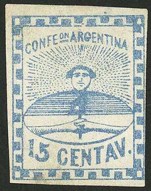 Lot 60 - Argentina confederation -  Guillermo Jalil - Philatino Auction # 2203 ARGENTINA: General auction with large number of lots from all periods, in general with very low starts