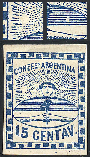 Lot 21 - Argentina confederation -  Guillermo Jalil - Philatino Auction # 2204 ARGENTINA: Special February auction