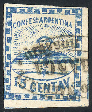 Lot 17 - Argentina confederation -  Guillermo Jalil - Philatino Auction # 2204 ARGENTINA: Special February auction