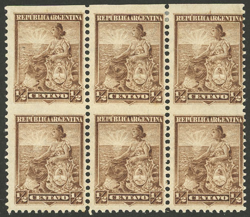 Lot 112 - Argentina general issues -  Guillermo Jalil - Philatino Auction # 2204 ARGENTINA: Special February auction