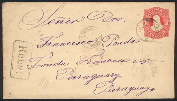 Lot 252 - Argentina postal history -  Guillermo Jalil - Philatino Auction # 2204 ARGENTINA: Special February auction