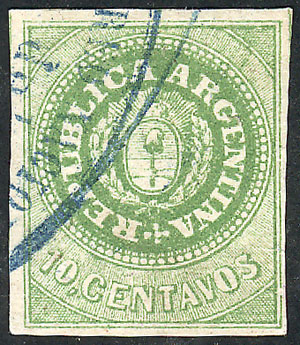 Lot 23 - Argentina escuditos -  Guillermo Jalil - Philatino Auction # 2205 ARGENTINA: General auction with very interesting material