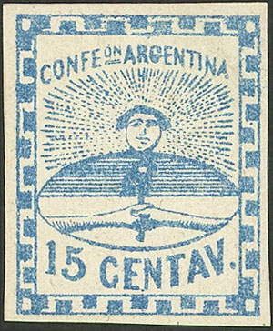 Lot 10 - Argentina confederation -  Guillermo Jalil - Philatino Auction # 2205 ARGENTINA: General auction with very interesting material