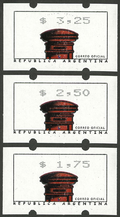 Lot 1413 - Argentina variable value stamps -  Guillermo Jalil - Philatino Auction # 2205 ARGENTINA: General auction with very interesting material