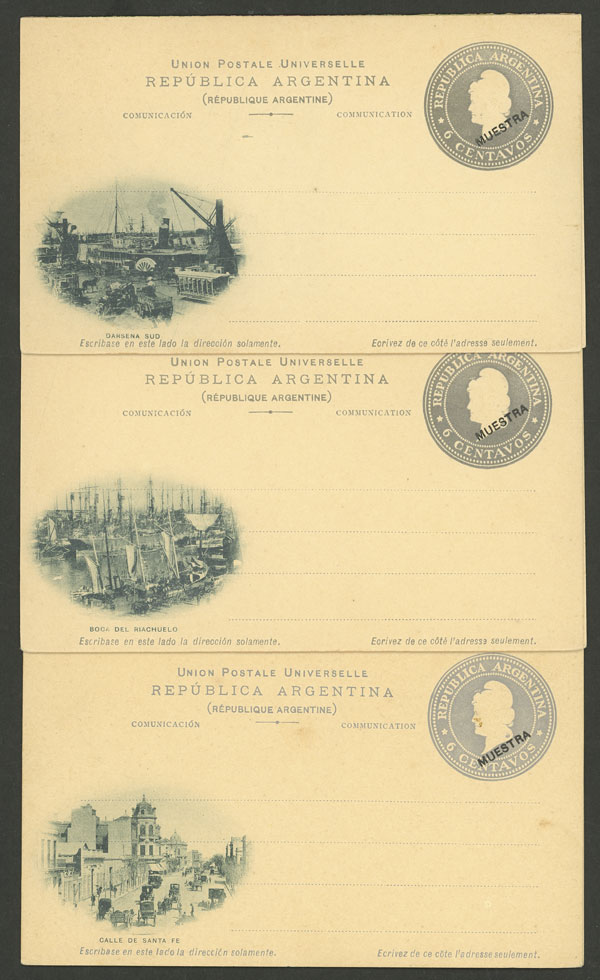 Lot 1470 - Argentina Postal stationery -  Guillermo Jalil - Philatino Auction # 2205 ARGENTINA: General auction with very interesting material