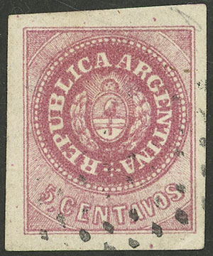 Lot 17 - Argentina escuditos -  Guillermo Jalil - Philatino Auction # 2205 ARGENTINA: General auction with very interesting material