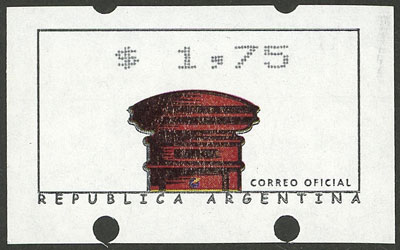 Lot 1412 - Argentina variable value stamps -  Guillermo Jalil - Philatino Auction # 2205 ARGENTINA: General auction with very interesting material
