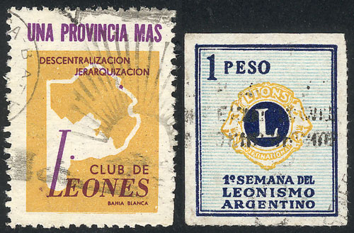 Lot 1982 - Argentina cinderellas -  Guillermo Jalil - Philatino Auction # 2209 ARGENTINA: Auction with interesting lots at budget prices!