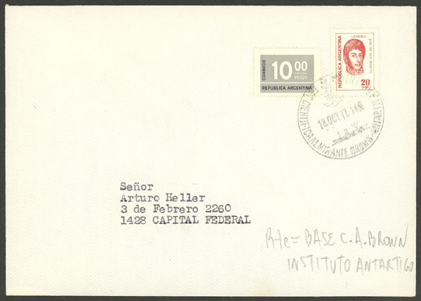 Lot 12 - argentine antarctica postal history - Guillermo Jalil - Philatino Auction # 2213 ARGENTINA: Lot 12 - argentine antarctica postal history - Guillermo Jalil - Philatino Auction # 2213 ARGENTINA: