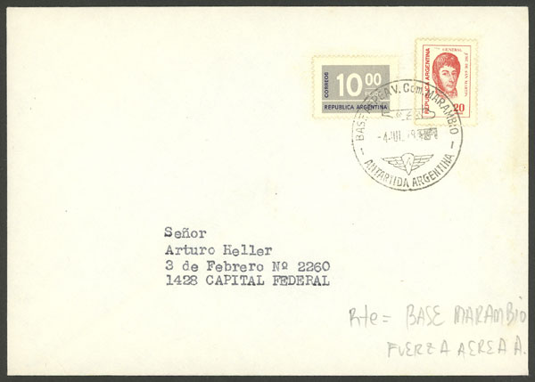 Lot 14 - argentine antarctica postal history - Guillermo Jalil - Philatino Auction # 2213 ARGENTINA: Lot 14 - argentine antarctica postal history - Guillermo Jalil - Philatino Auction # 2213 ARGENTINA: