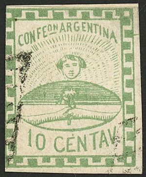 Lot 55 - Argentina confederation -  Guillermo Jalil - Philatino Auction # 2213 ARGENTINA: 