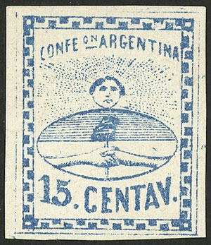 Lot 61 - Argentina confederation -  Guillermo Jalil - Philatino Auction # 2213 ARGENTINA: 
