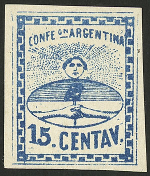 Lot 62 - Argentina confederation -  Guillermo Jalil - Philatino Auction # 2213 ARGENTINA: 