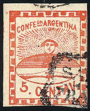 Lot 47 - Argentina confederation -  Guillermo Jalil - Philatino Auction # 2213 ARGENTINA: 