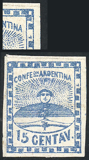 Lot 24 - Argentina confederation -  Guillermo Jalil - Philatino Auction # 2214 ARGENTINA: Special auction of late April