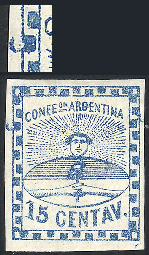 Lot 22 - Argentina confederation -  Guillermo Jalil - Philatino Auction # 2214 ARGENTINA: Special auction of late April