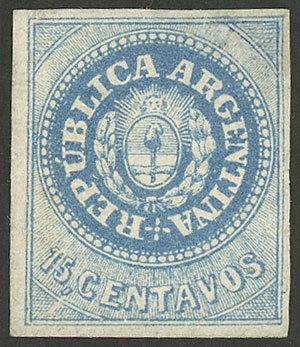 Lot 24 - Argentina escuditos -  Guillermo Jalil - Philatino Auction # 2216 ARGENTINA: small but very attractive auction