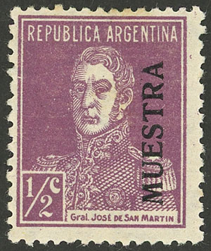 Lot 136 - Argentina general issues -  Guillermo Jalil - Philatino Auction # 2216 ARGENTINA: small but very attractive auction