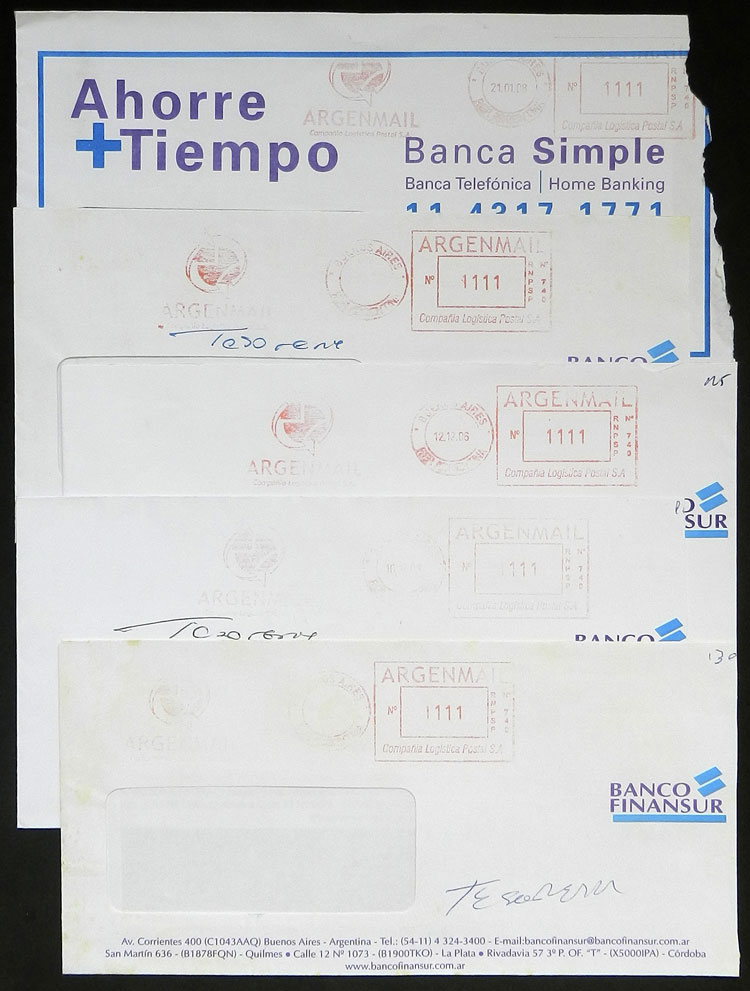 Lot 1815 - Argentina private posts - Guillermo Jalil - Philatino Auction # 2216 ARGENTINA: small but very attractive auction Lot 1815 - Argentina private posts - Guillermo Jalil - Philatino Auction # 2216 ARGENTINA: small but very attractive auction