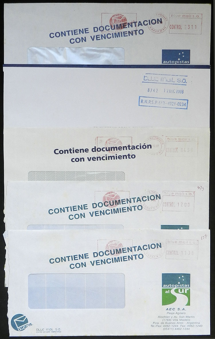 Lot 1818 - Argentina private posts - Guillermo Jalil - Philatino Auction # 2216 ARGENTINA: small but very attractive auction Lot 1818 - Argentina private posts - Guillermo Jalil - Philatino Auction # 2216 ARGENTINA: small but very attractive auction