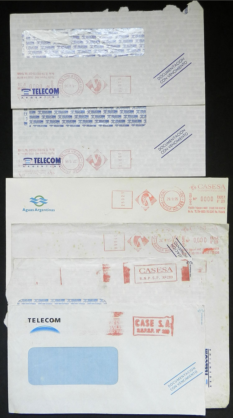 Lot 1820 - Argentina private posts - Guillermo Jalil - Philatino Auction # 2216 ARGENTINA: small but very attractive auction Lot 1820 - Argentina private posts - Guillermo Jalil - Philatino Auction # 2216 ARGENTINA: small but very attractive auction