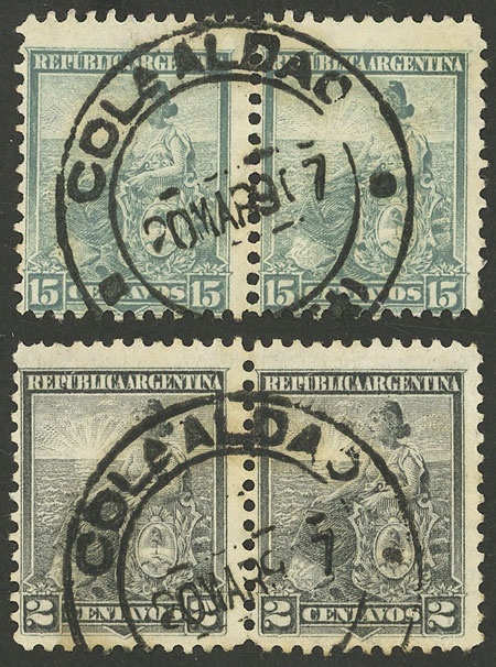 Lot 310 - Argentina general issues -  Guillermo Jalil - Philatino Auction # 2216 ARGENTINA: small but very attractive auction