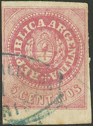 Lot 22 - Argentina escuditos -  Guillermo Jalil - Philatino Auction # 2216 ARGENTINA: small but very attractive auction