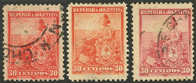 Lot 323 - Argentina general issues -  Guillermo Jalil - Philatino Auction # 2216 ARGENTINA: small but very attractive auction