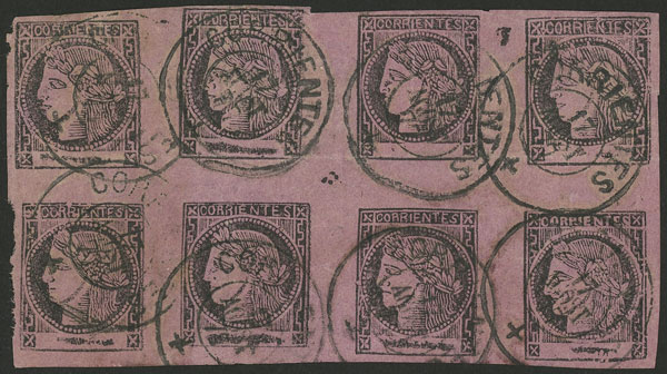 Lot 17 - Argentina corrientes -  Guillermo Jalil - Philatino Auction # 2216 ARGENTINA: small but very attractive auction