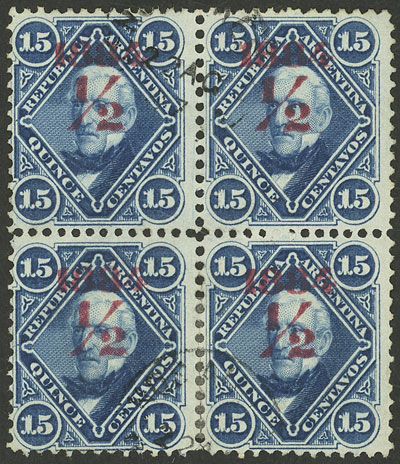 Lot 137 - Argentina general issues -  Guillermo Jalil - Philatino Auction # 2216 ARGENTINA: small but very attractive auction