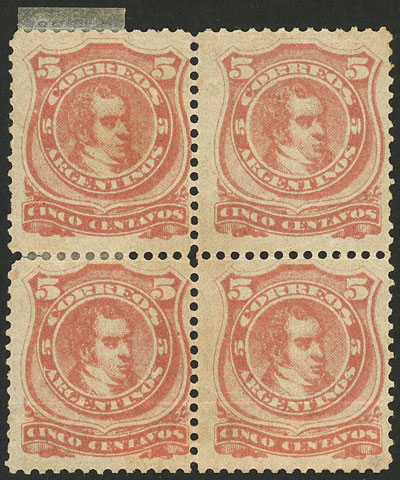 Lot 143 - Argentina general issues -  Guillermo Jalil - Philatino Auction # 2216 ARGENTINA: small but very attractive auction