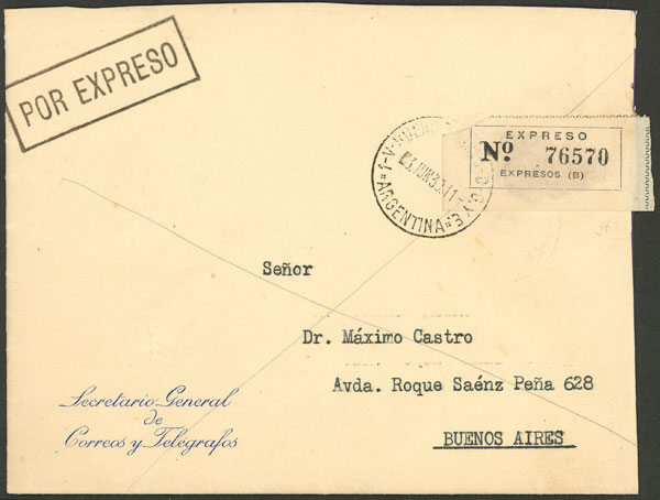 Lot 1743 - Argentina postal history - Guillermo Jalil - Philatino Auction # 2216 ARGENTINA: small but very attractive auction Lot 1743 - Argentina postal history - Guillermo Jalil - Philatino Auction # 2216 ARGENTINA: small but very attractive auction