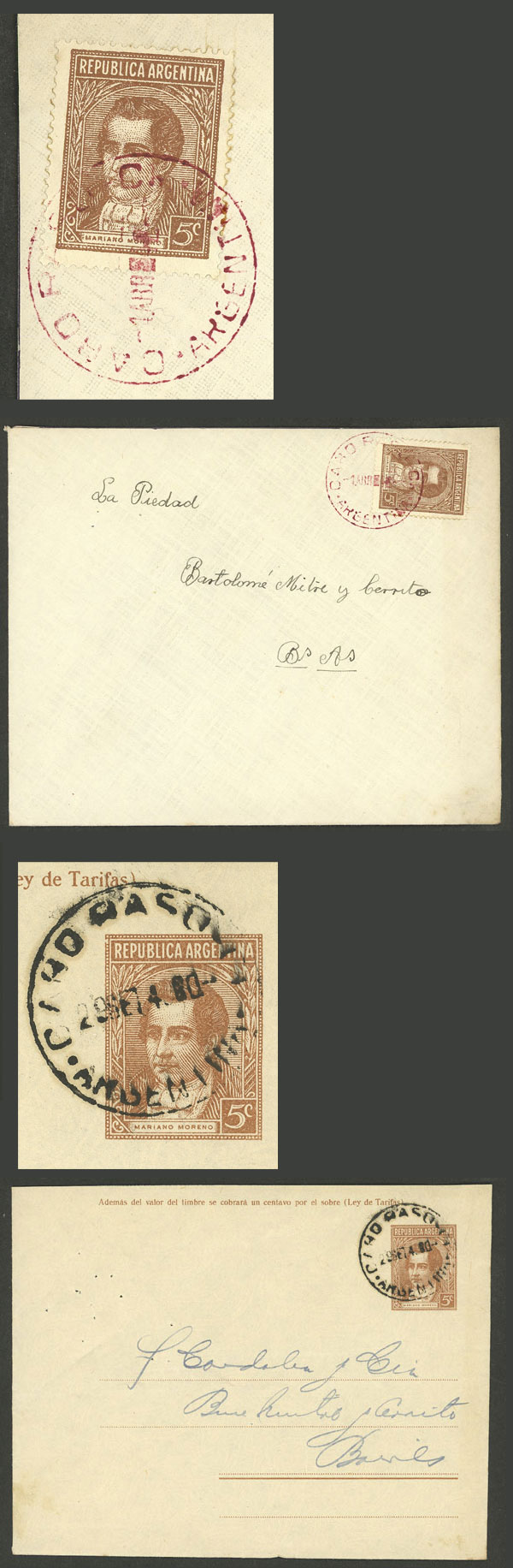 Lot 1745 - Argentina postal history - Guillermo Jalil - Philatino Auction # 2216 ARGENTINA: small but very attractive auction Lot 1745 - Argentina postal history - Guillermo Jalil - Philatino Auction # 2216 ARGENTINA: small but very attractive auction