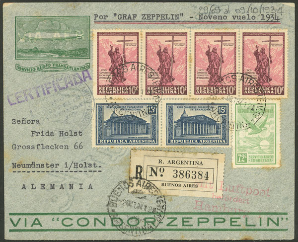 Lot 1740 - Argentina postal history - Guillermo Jalil - Philatino Auction # 2216 ARGENTINA: small but very attractive auction Lot 1740 - Argentina postal history - Guillermo Jalil - Philatino Auction # 2216 ARGENTINA: small but very attractive auction