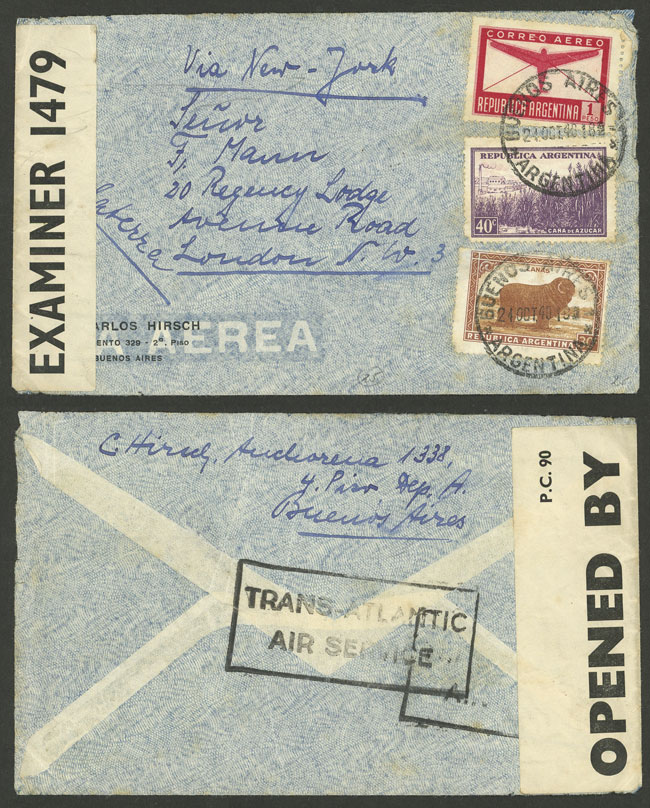 Lot 1750 - Argentina postal history - Guillermo Jalil - Philatino Auction # 2216 ARGENTINA: small but very attractive auction Lot 1750 - Argentina postal history - Guillermo Jalil - Philatino Auction # 2216 ARGENTINA: small but very attractive auction