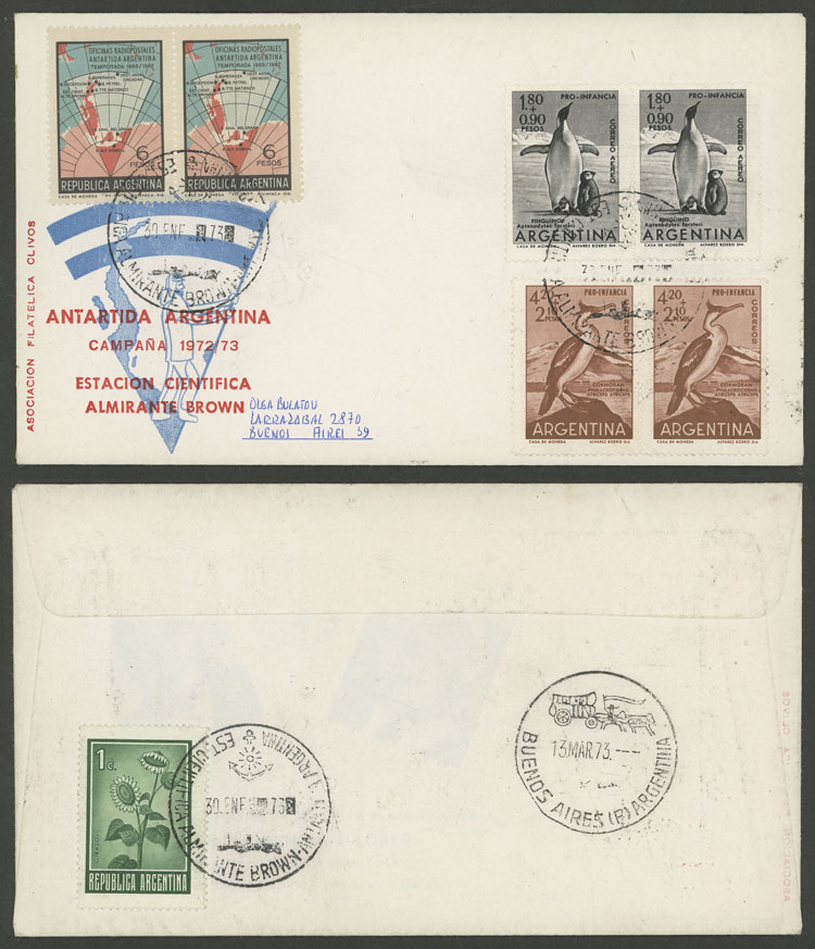 Lot 3 - argentine antarctica postal history -  Guillermo Jalil - Philatino Auction # 2216 ARGENTINA: small but very attractive auction