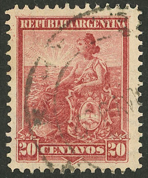 Lot 321 - Argentina general issues -  Guillermo Jalil - Philatino Auction # 2216 ARGENTINA: small but very attractive auction
