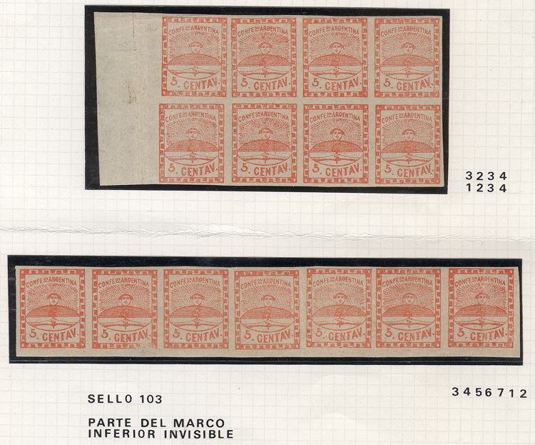 Lot 49 - Argentina confederation -  Guillermo Jalil - Philatino Auction # 2217 ARGENTINA: Special May auction