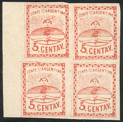 Lot 57 - Argentina confederation -  Guillermo Jalil - Philatino Auction # 2217 ARGENTINA: Special May auction