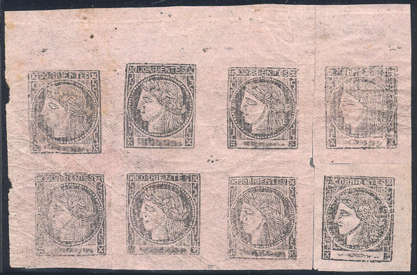 Lot 46 - Argentina corrientes -  Guillermo Jalil - Philatino Auction # 2217 ARGENTINA: Special May auction