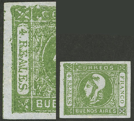 Lot 9 - Argentina cabecitas -  Guillermo Jalil - Philatino Auction # 2217 ARGENTINA: Special May auction
