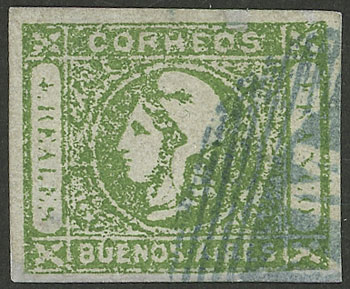 Lot 8 - Argentina cabecitas -  Guillermo Jalil - Philatino Auction # 2217 ARGENTINA: Special May auction