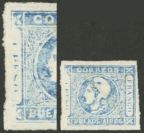 Lot 19 - Argentina cabecitas -  Guillermo Jalil - Philatino Auction # 2217 ARGENTINA: Special May auction