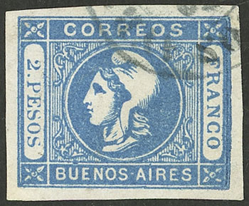 Lot 28 - Argentina cabecitas -  Guillermo Jalil - Philatino Auction # 2217 ARGENTINA: Special May auction
