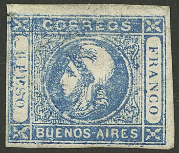 Lot 16 - Argentina cabecitas -  Guillermo Jalil - Philatino Auction # 2217 ARGENTINA: Special May auction