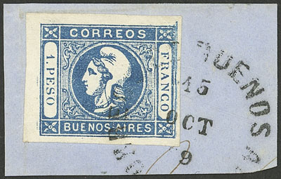 Lot 7 - Argentina cabecitas -  Guillermo Jalil - Philatino Auction # 2217 ARGENTINA: Special May auction