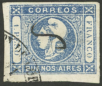 Lot 15 - Argentina cabecitas -  Guillermo Jalil - Philatino Auction # 2217 ARGENTINA: Special May auction