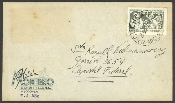 Lot 2019 - Argentina postal history -  Guillermo Jalil - Philatino Auction # 2218 ARGENTINA: 