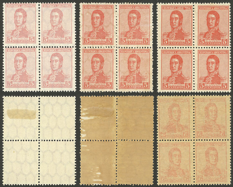 Lot 460 - Argentina general issues -  Guillermo Jalil - Philatino Auction # 2218 ARGENTINA: 
